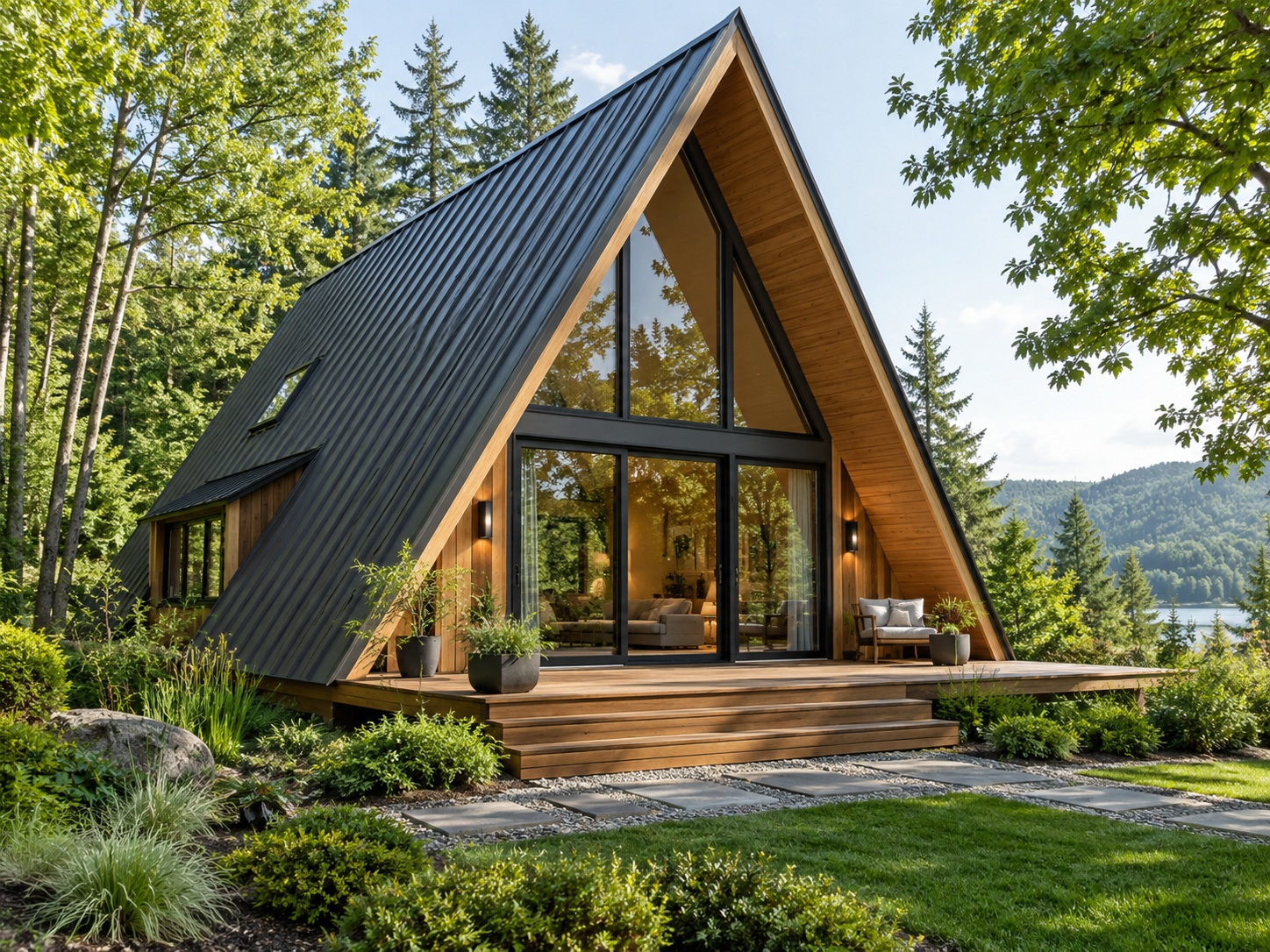 İnegöl modern A-frame bungalov