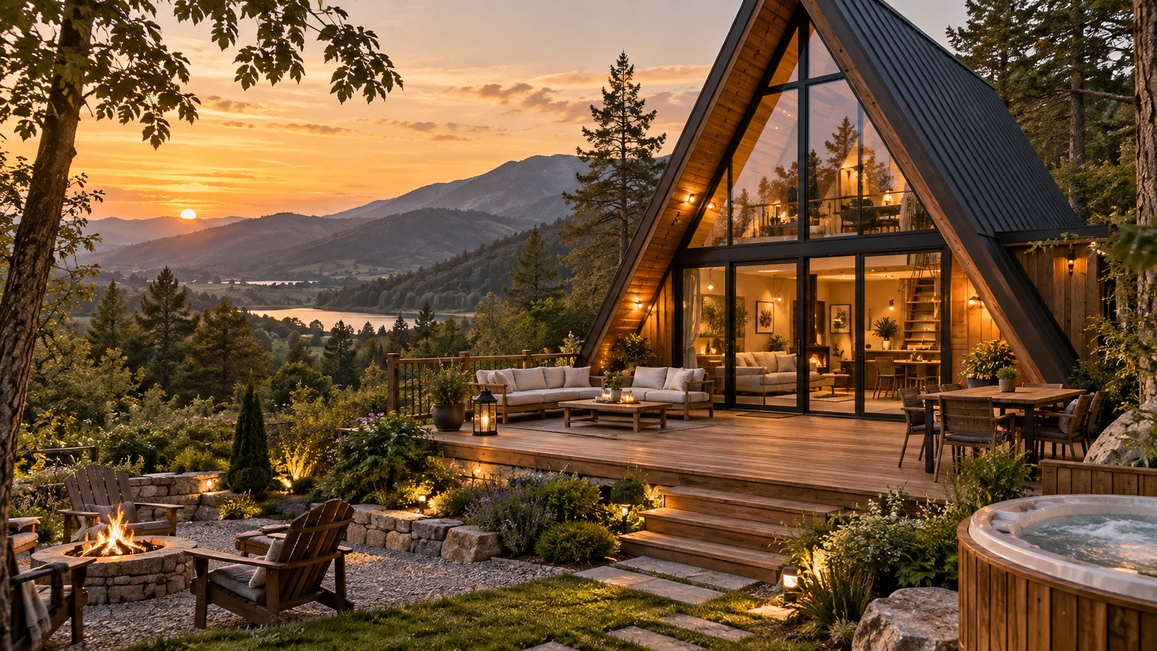 A-frame bungalov projesi